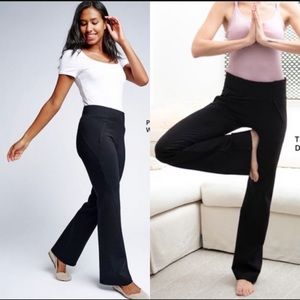 Betabrand Black crossover pants pockets S